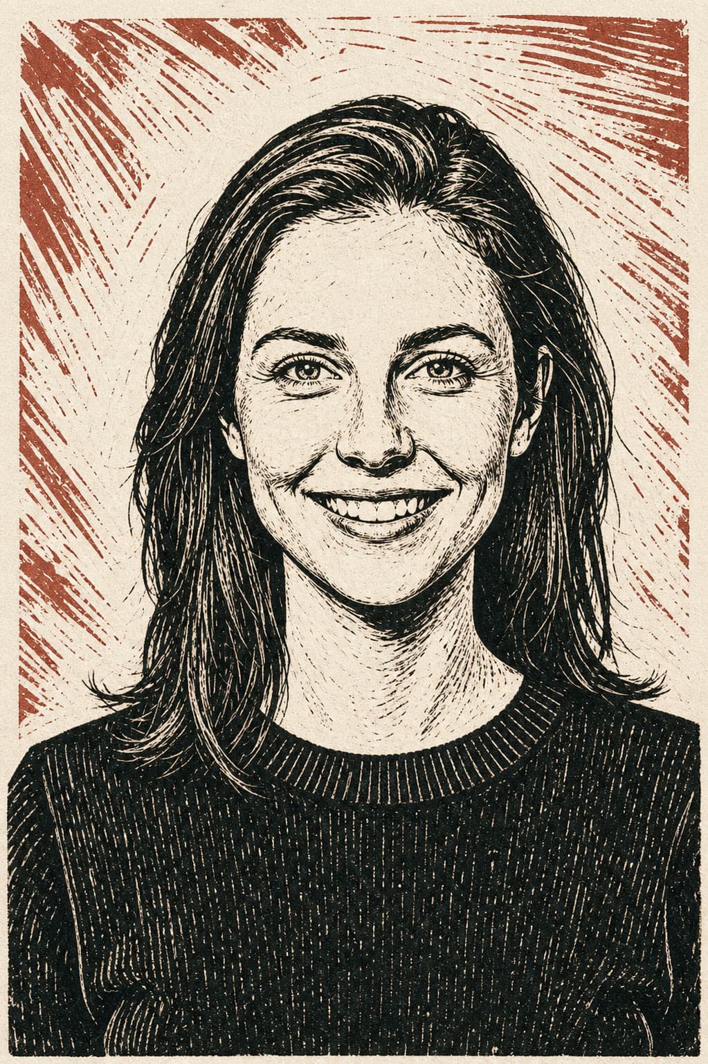 Linocut print