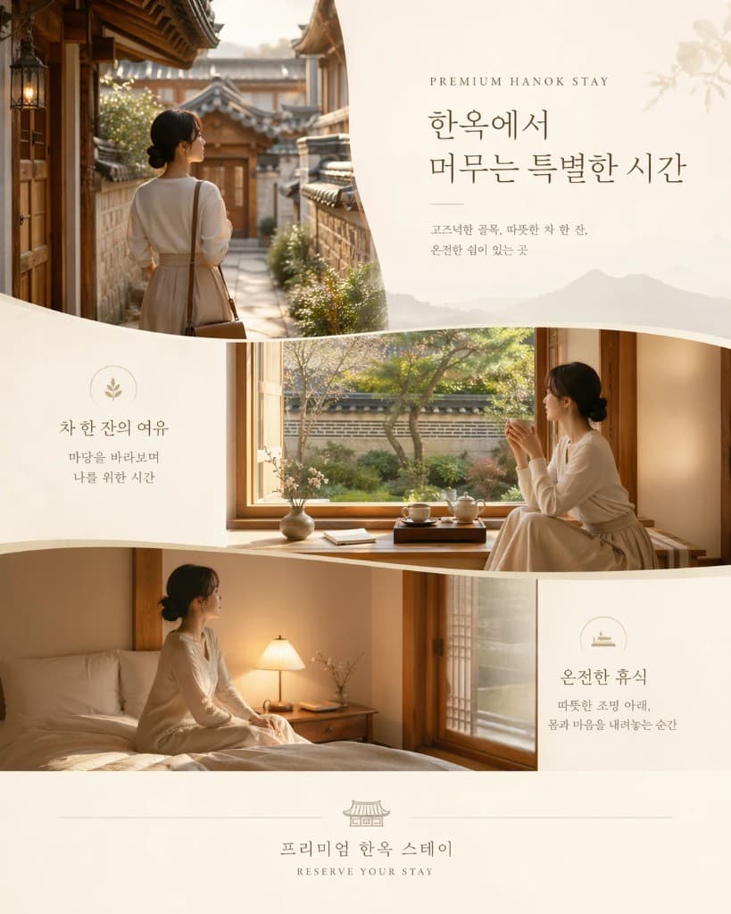 Premium hanok stay card