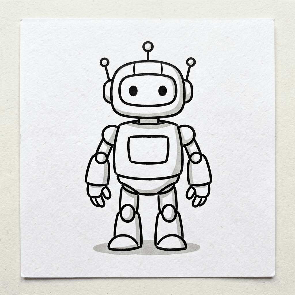 Flat robot sketch input
