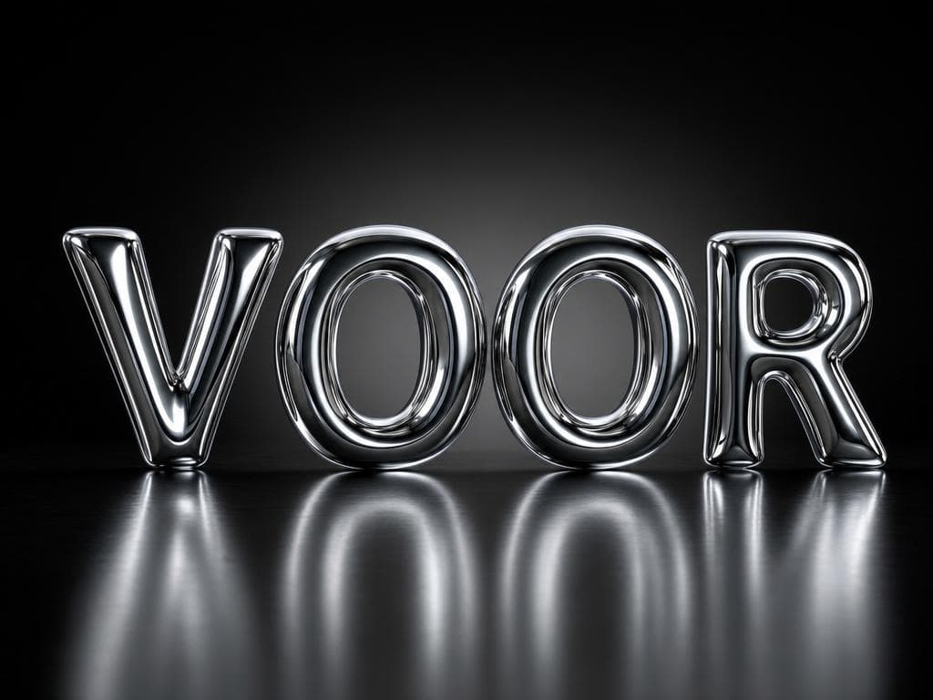 Chrome letters — VOOR
