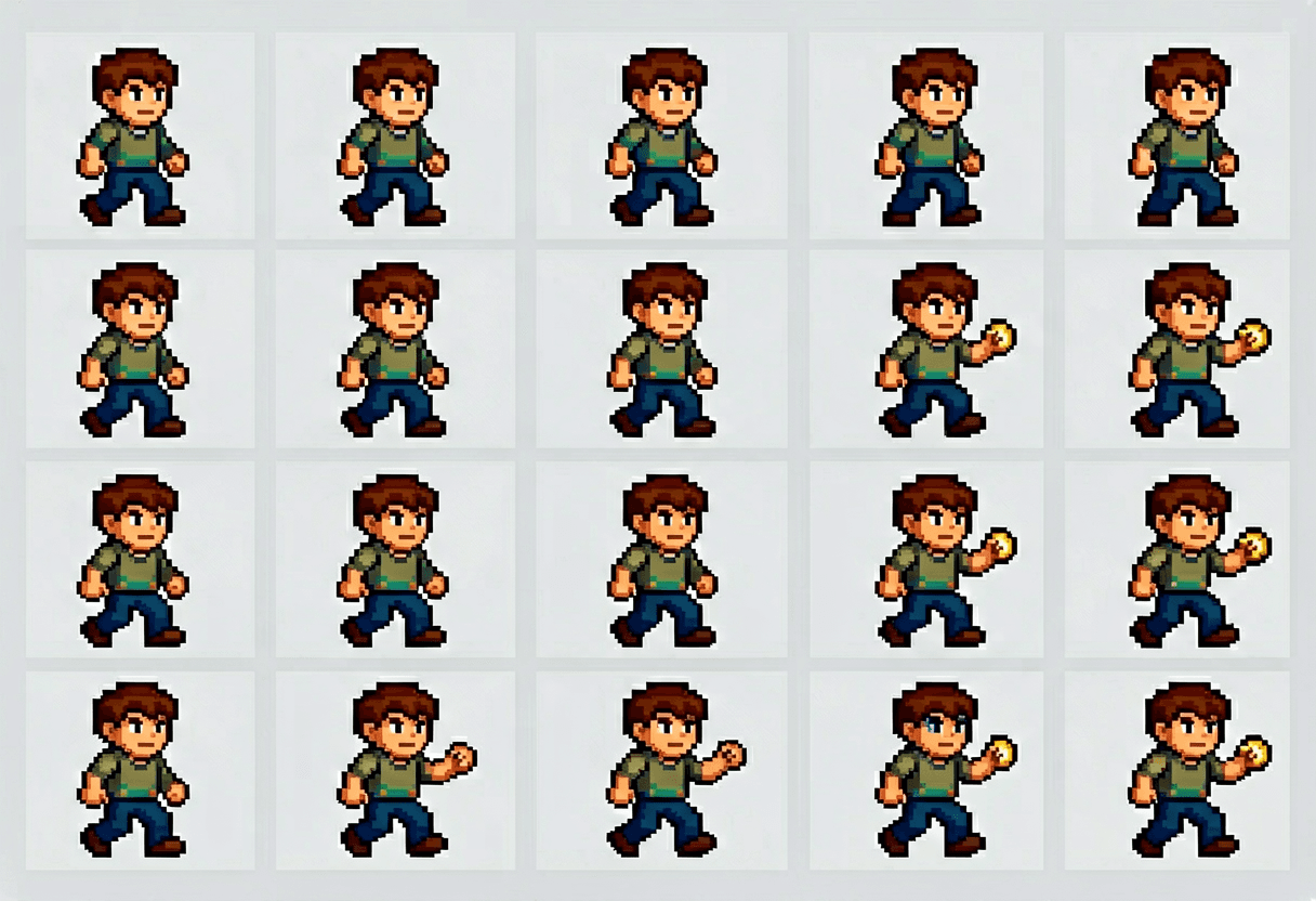 AI Image to Sprite Sheet Generator