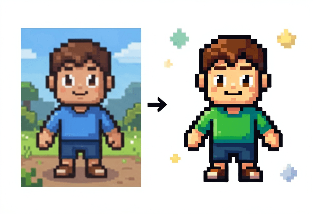 AI Sprite Generator PNG Import preview