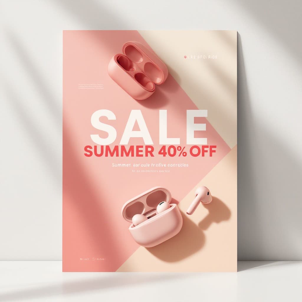 Flux AI retail poster example
