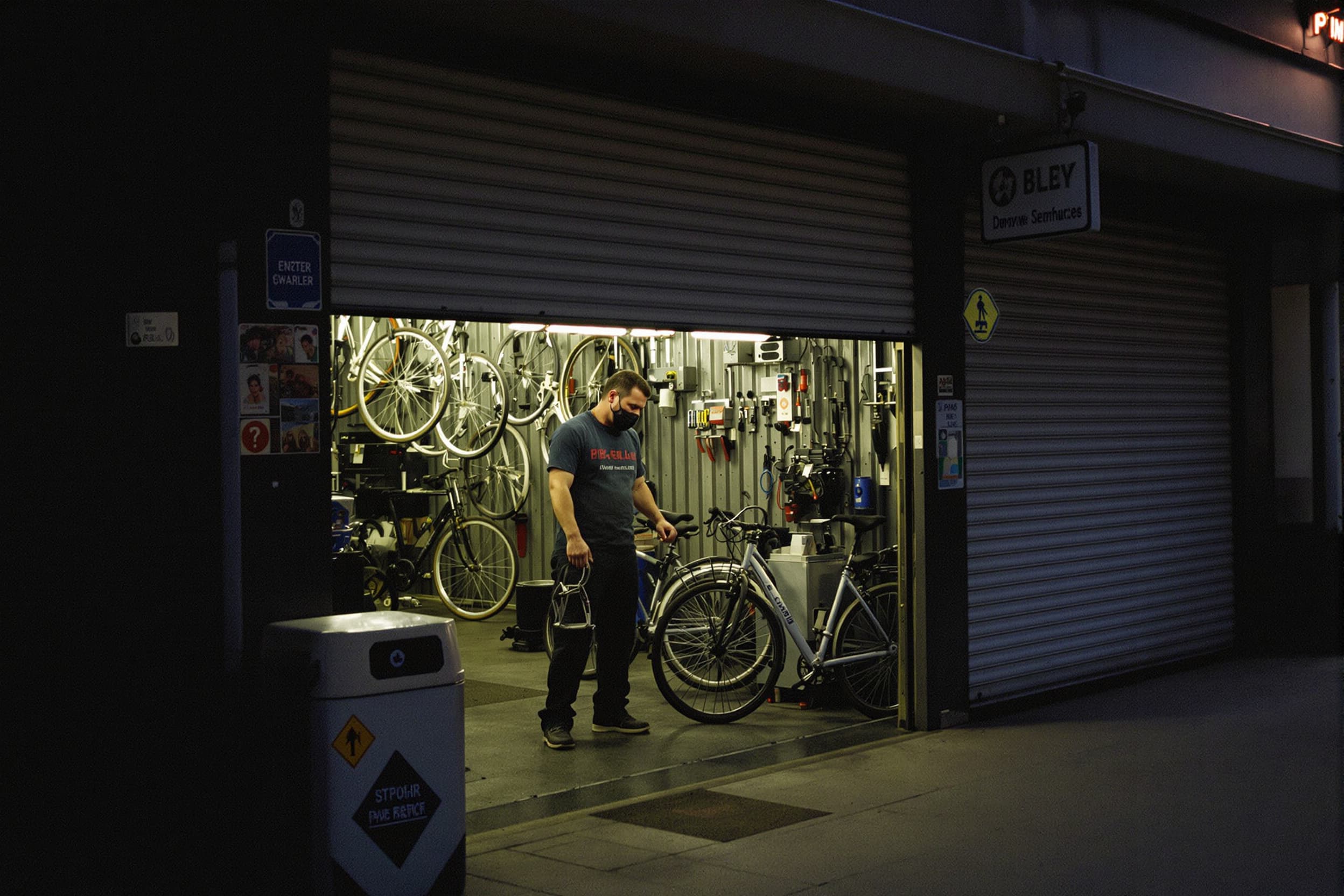 Natural bicycle workshop photograph generated with FLUX 1.1 Pro Ultra RAW