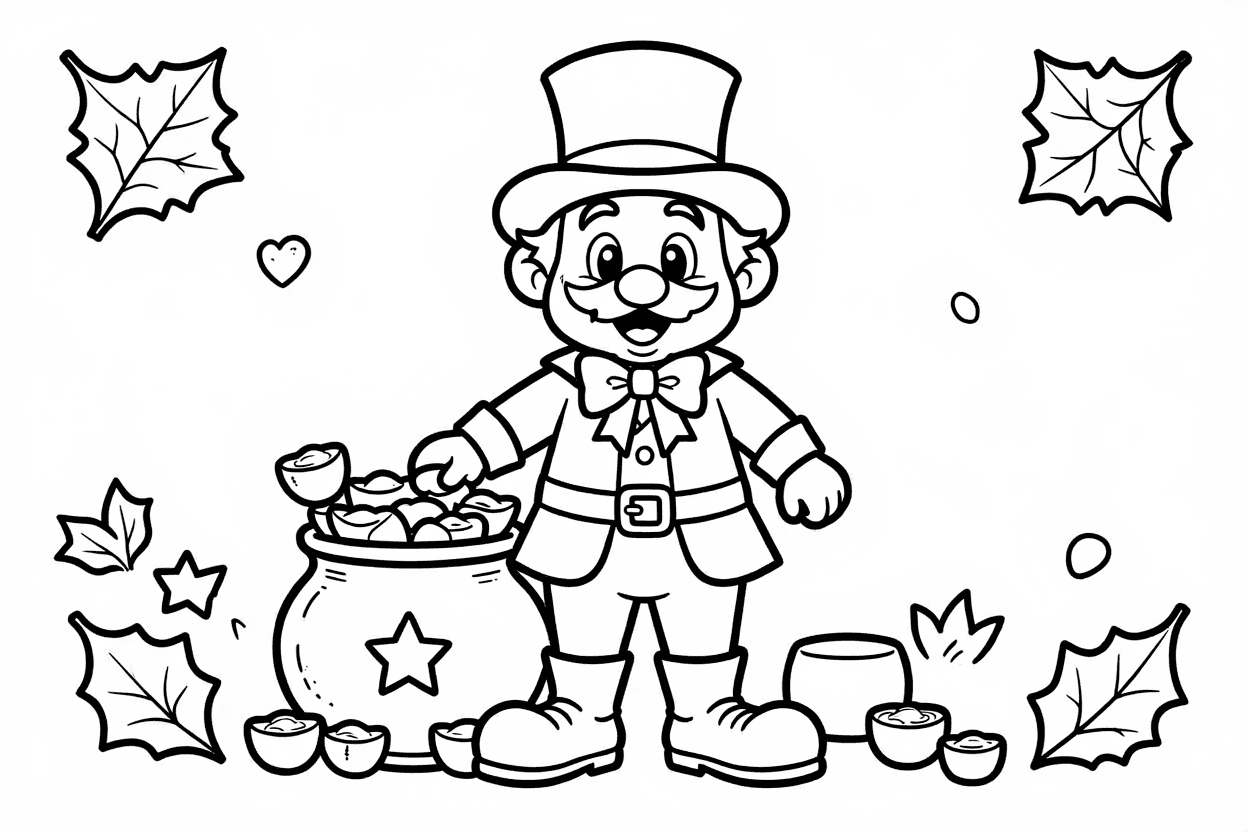 Leprechaun Images to Color preview