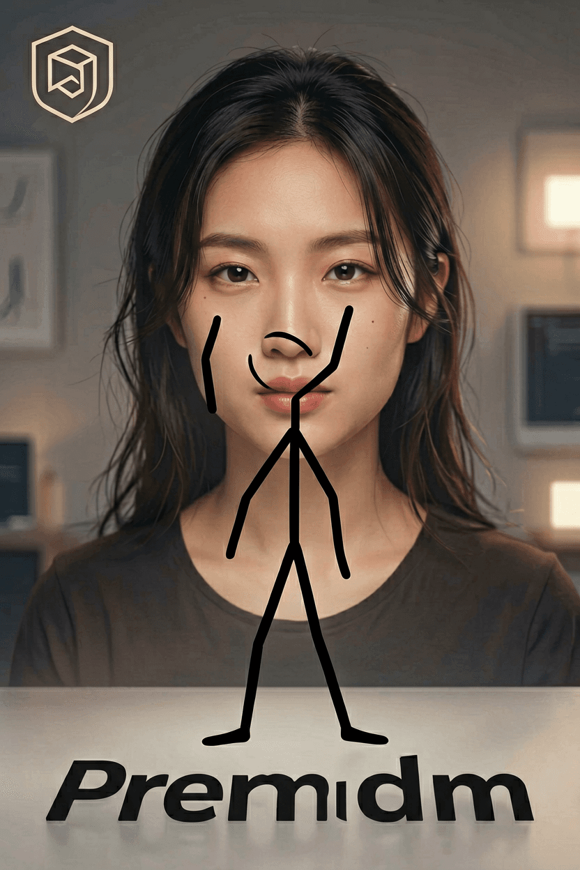 Portrait Turned Into Stick Figure preview