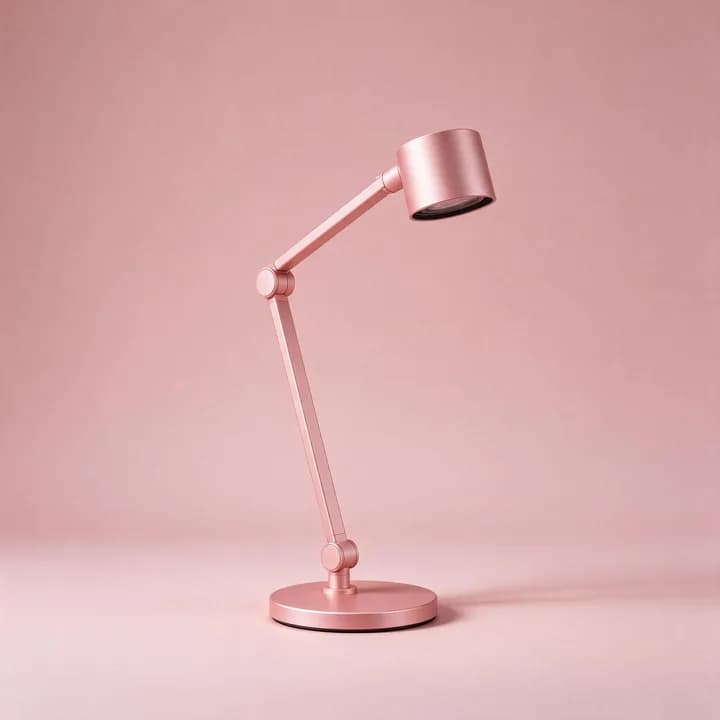 Seedream 5 Flash desk lamp draft in blush pink