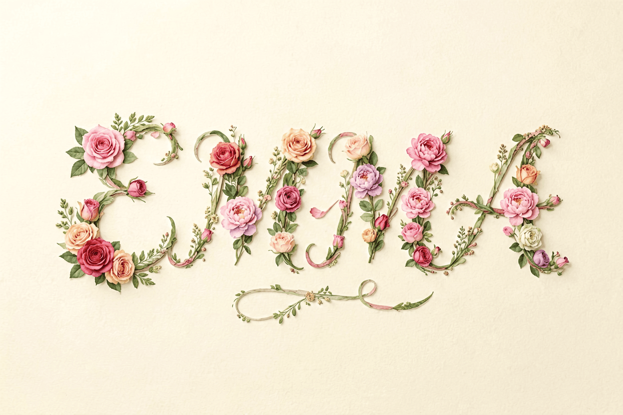 Turn name into flowers example — EMMA