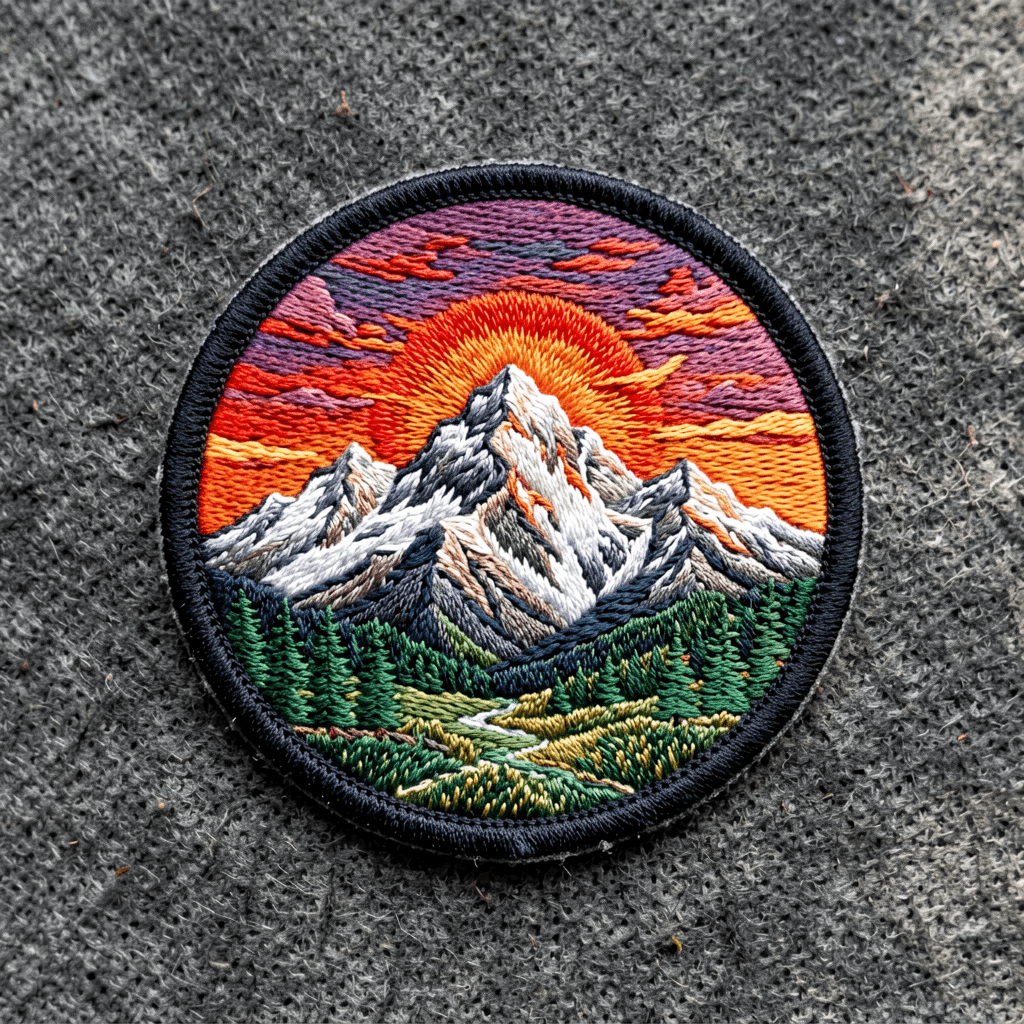 Iron-on patch — ai embroidery generator render