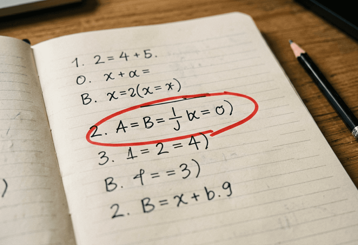 Algebra error hunt — photograph your working and let the ai homework helper find where the sign flip