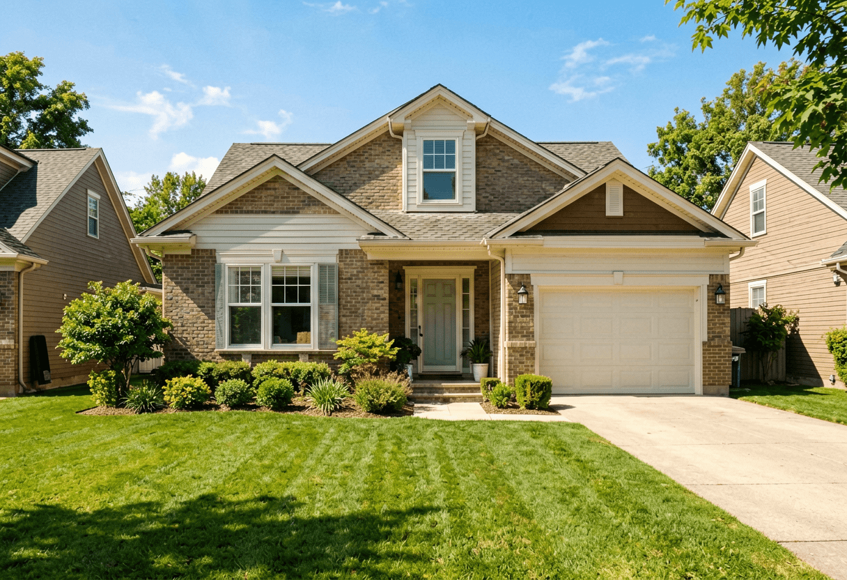 Animate image ai image to video tool for a real-estate exterior with gentle leaf movement.
