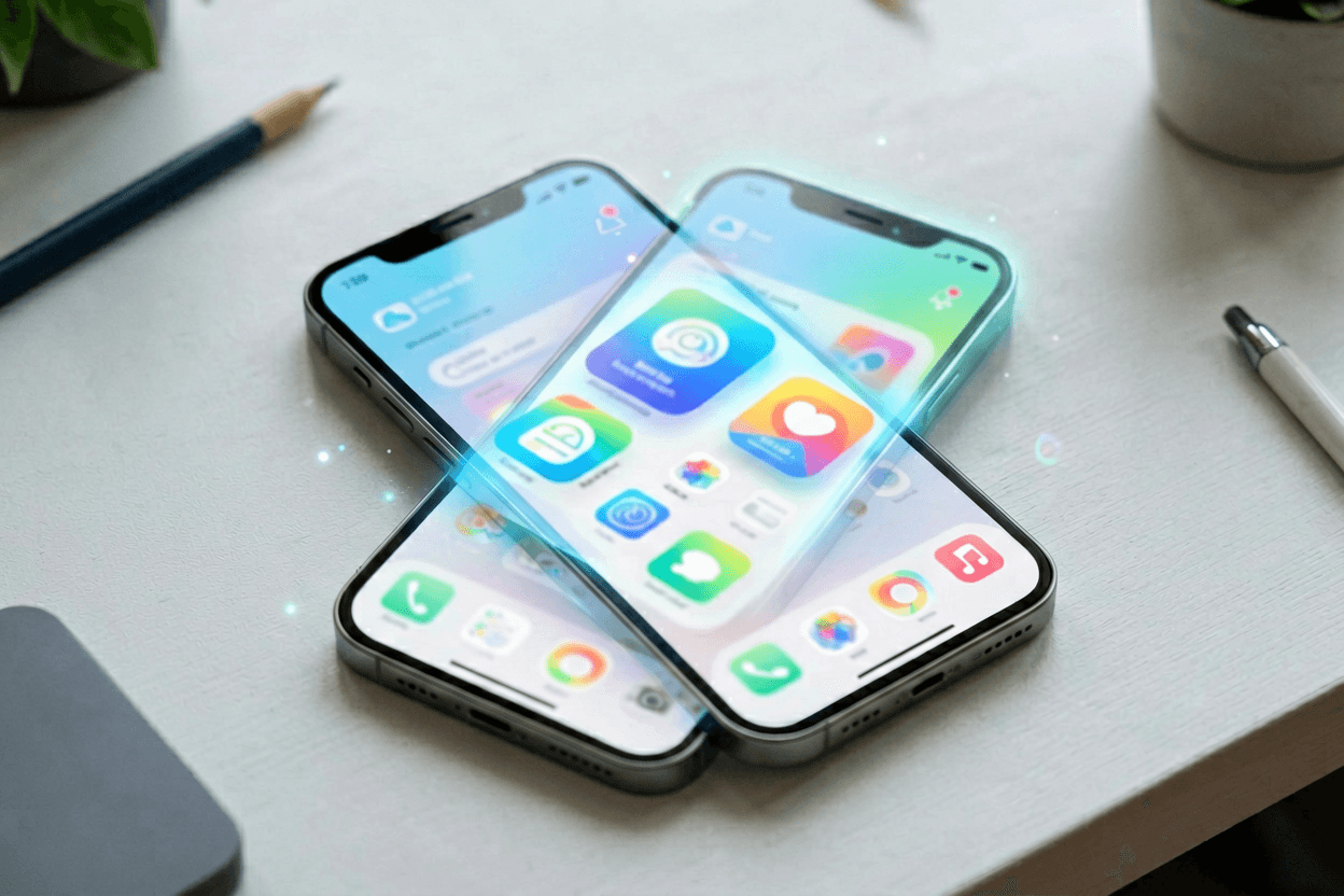 Animate image ai image to video tool for a mobile app hero with UI glow pulse on the device.