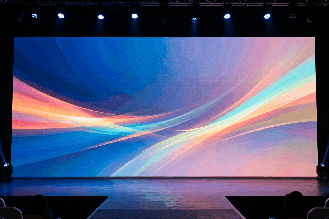 Animate image ai image to video tool for a conference slide backdrop with ambient motion.