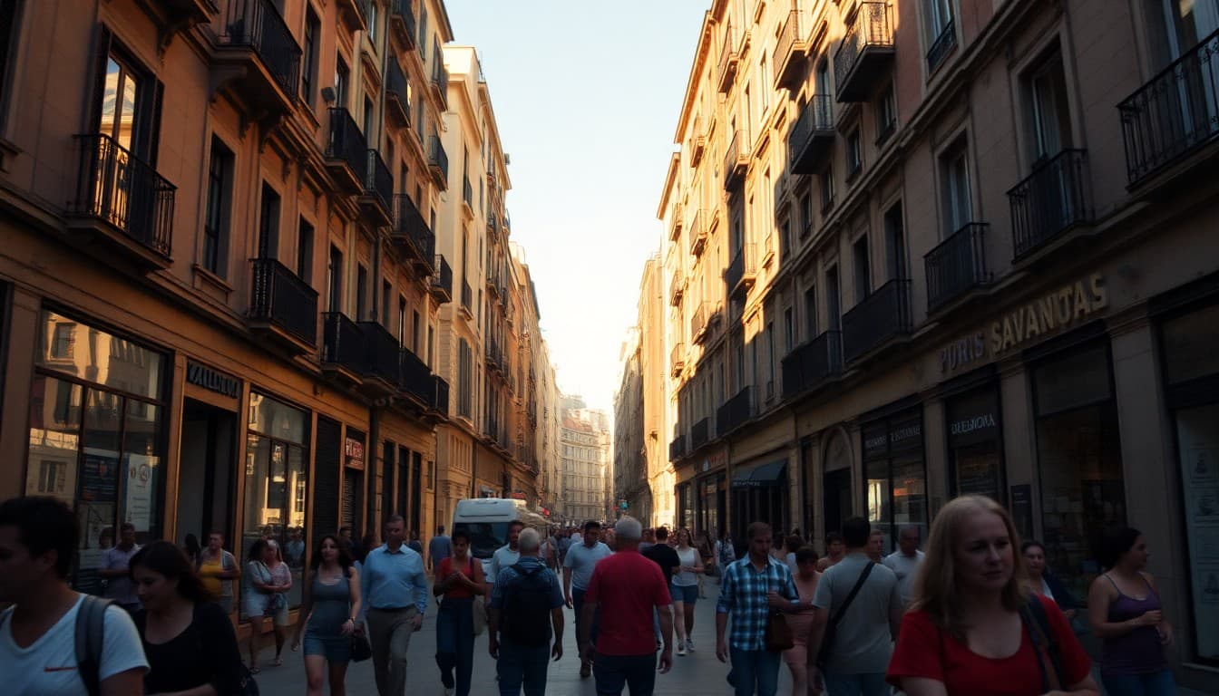Fotografía urbana para imagen a video IA Hunyuan