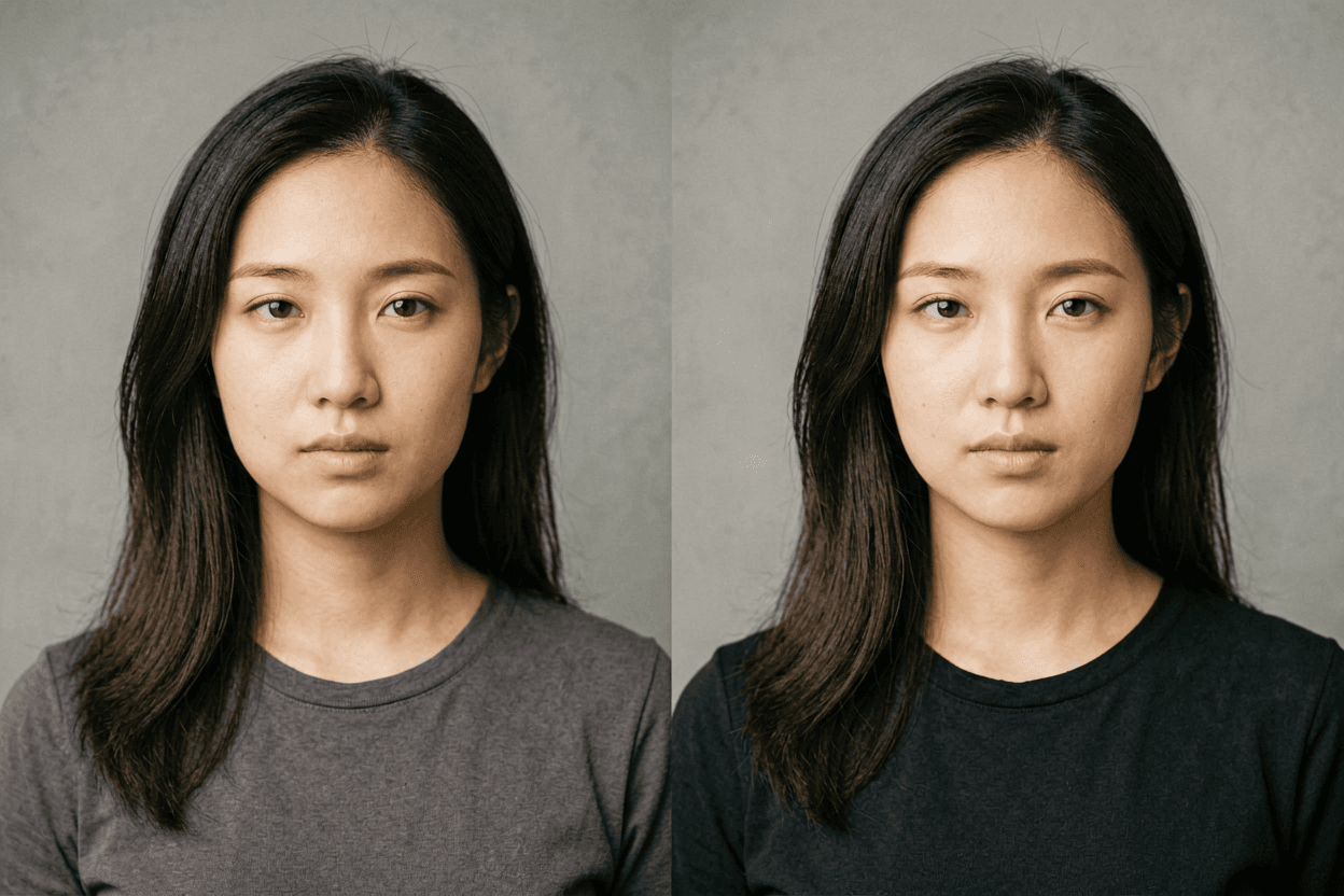 Face slimming ai as lens correction only — no slimming, just optics, the most defensible edit there