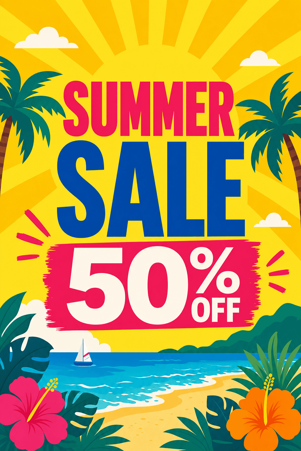 Retail sale poster — text in quotes — GPT Image 2 prompt example