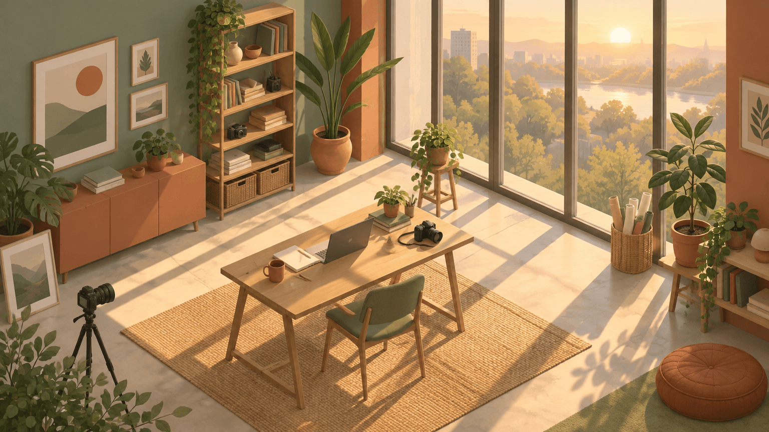 GPT Images 2.5 concept study: A quiet isometric world