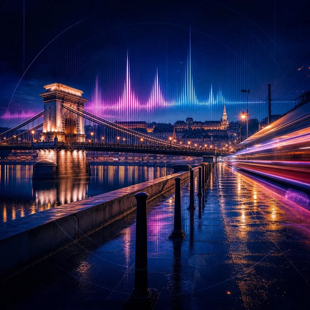 Az Éjféli Budapest AI-dal saját generált borítója