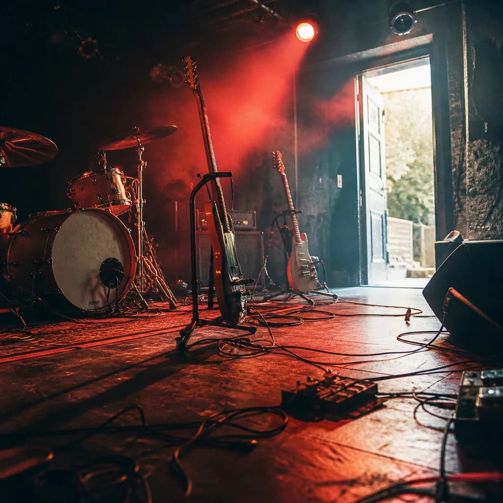 Magyar indie-rock dal generált klubszínpados borítóval