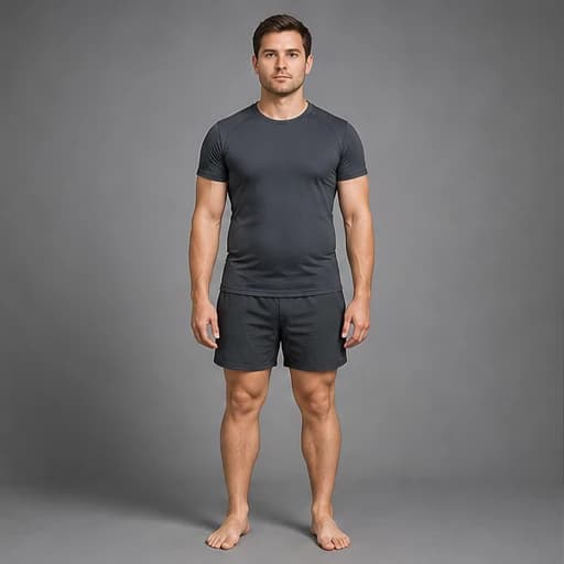 Male · ~20% educational body-fat range reference