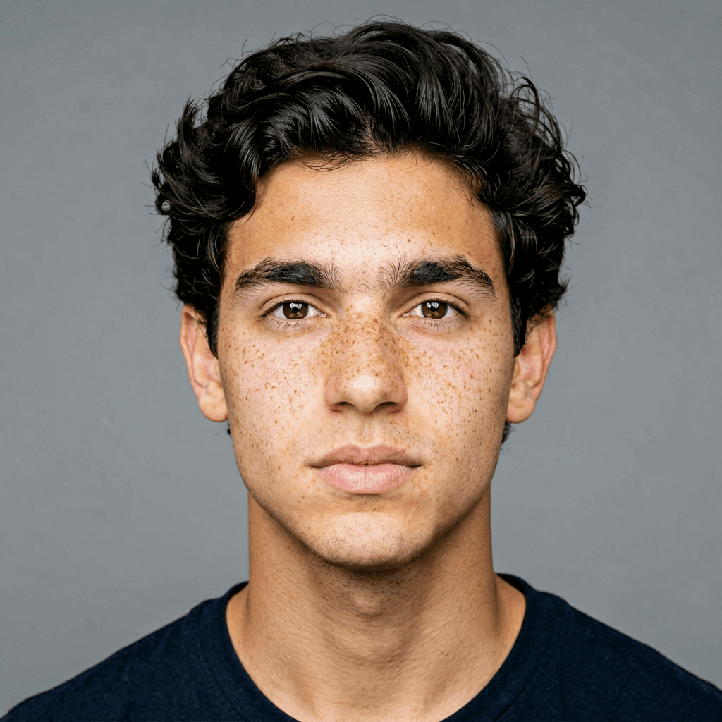 Permissioned source face for Campaign portrait